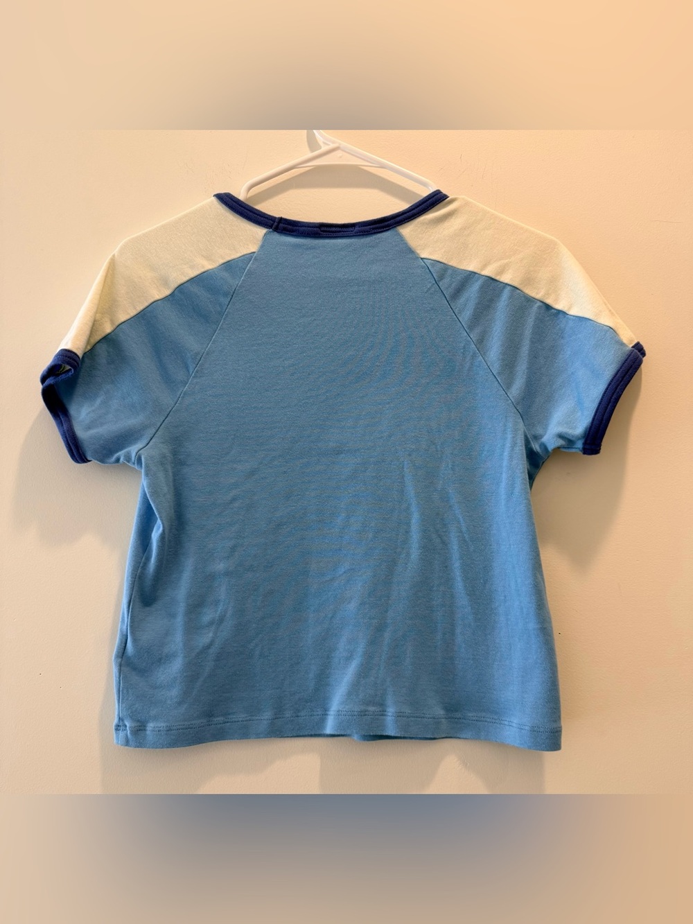 MOTHER Blue & White Raglan Graphic Tee - Picture 2 of 4